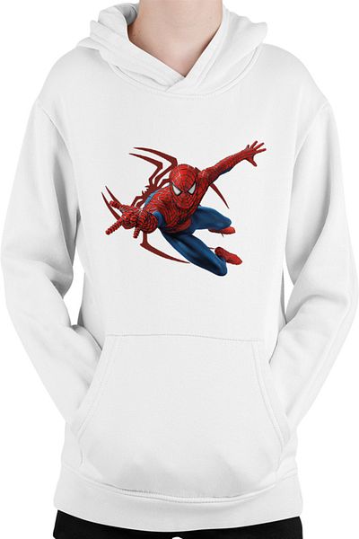 OEM Spiderman Logograph Web Jump Marvel Stan Kids Hoodie