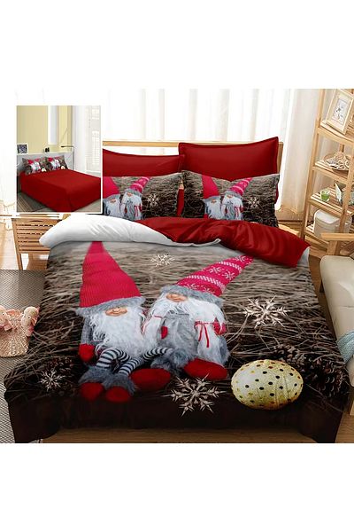 Pucioasa Finet 3D Bed Linen 6 Pieces Christmas F-Xmas79