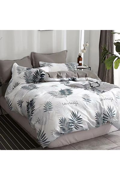 Pucioasa Printed Percale Bed Linen (Prc148) - King Size 4 Pieces