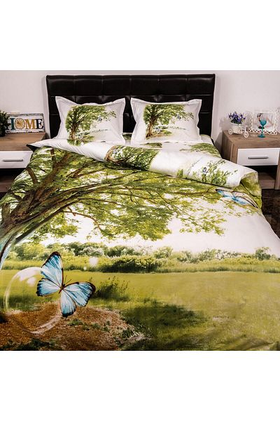 Pucioasa 3D Digital Print Bed Linen (Tree)