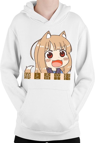 OEM Spice And Wolf Chibi Holo Supernatural Kids Hoodie