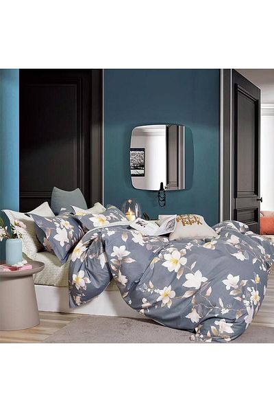 Pucioasa Printed Percale Bed Linen (Prc34) - King Size 4 Pieces