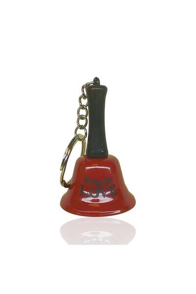 CASABA سلسلة مفاتيح استقبال رنين للحب باللون الأحمر