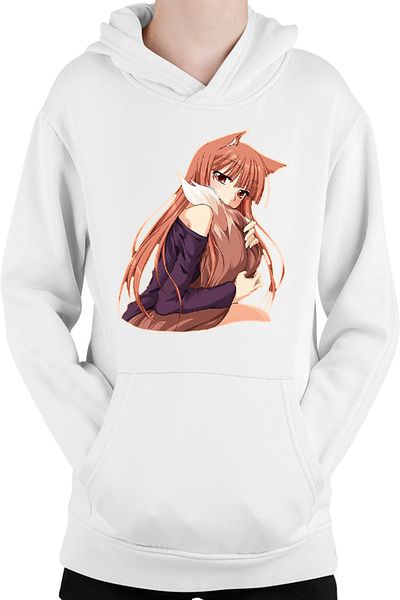 OEM Hanorac copii Spice And Wolf Holo Furry Fluffy Tail Nom