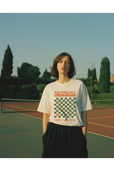 SVART WEAR Unisex Oversize T-Shirt with Aquarius Design