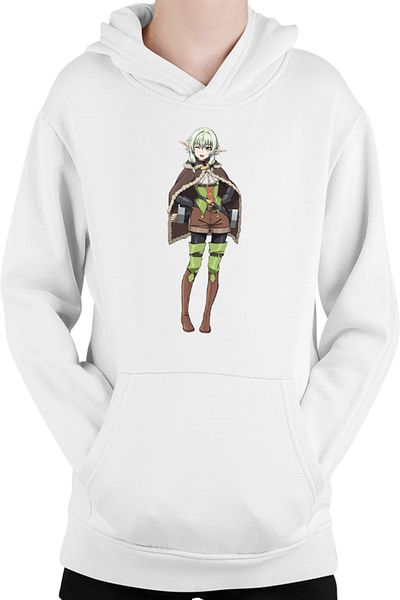 OEM Children's Hoodie Goblin Slayer Elf Forest Helper Magic Healer Fantasy Anime