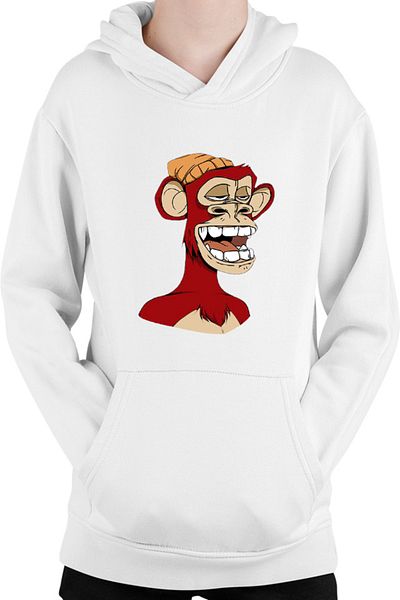 OEM Children's hoodie NFT Monkey Artist Brilliant Idea Concept Block Chain