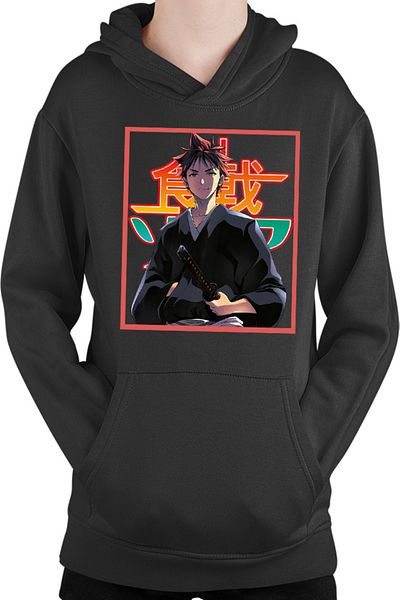 OEM Hanorac copii Food Wars Souma Samurai Katana Otaku