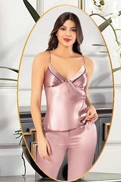 Xses 2101 Women's Mink Satin Pajama Set with Dressing Gown