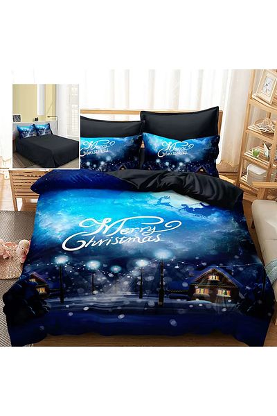 Pucioasa Finet 3D Bed Linen 6 Pieces Christmas F-Xmas56