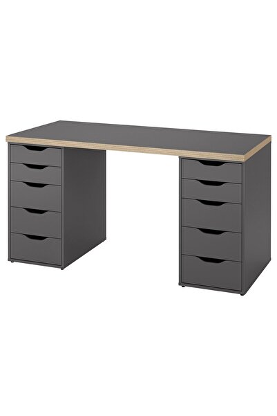 IKEA çalışma masası, gri, 140x60 cm