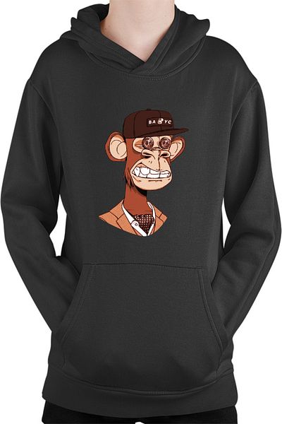 OEM NFT Monkey Modern Financial Global Economy Kids Hoodie