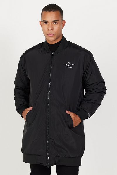 AC&Co / Altınyıldız Classics Men's Black Oversize Wide Cut College Collar Coat