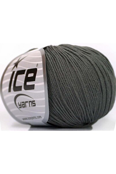 Ice yarns 4x50 جرام. خيوط أميجورومي قطنية أكريليك، رمادية اللون، للأطفال، خيو...