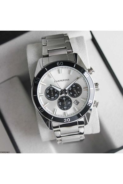 Chaperone Ch002461 Men's Wrist Watch with Steel Band