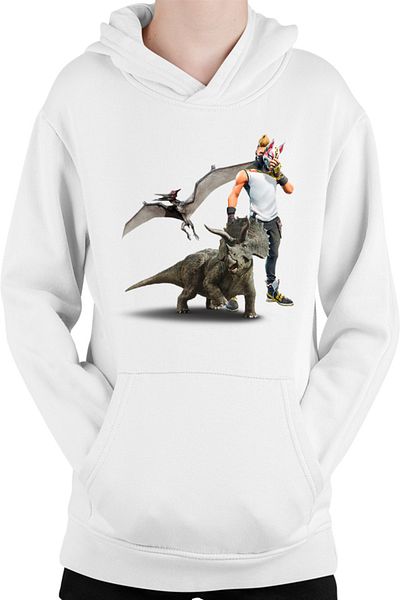 OEM Kids' hoodie Jurassic Park Pteranodon Velociraptor Fortnite