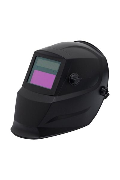Miromoto Mască de sudură automată cu cristale lichide, 3 reglaje, profesională, neagră
