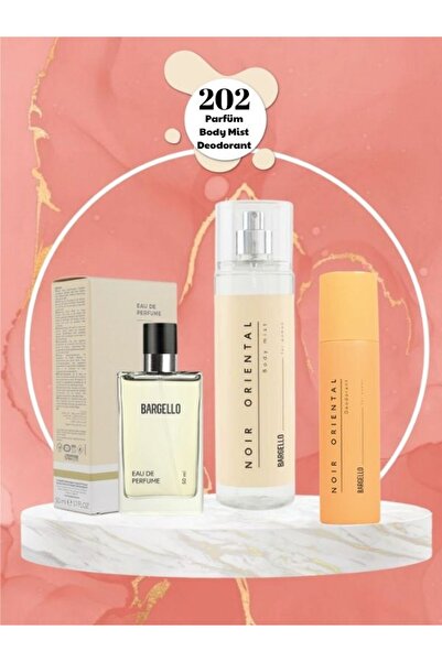 Bargello 202 Kadın Parfüm Seti Orıental Edp 50 Ml