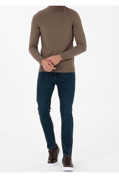 Pierre Cardin Pantaloni albaștri slim fit