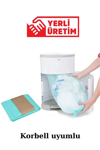 Korbell Compatible with 16L Garbage Cans - 1 Pack of 500 Pieces Baby Diaper Capacity Package Domestic Garbage Bag