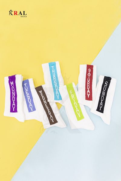 KRAL SOCKS Days of the Week Κάλτσες τένις 7 ζευγάρια