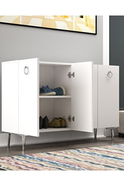 cantek dizayn EFESCT AYAKKABILIK BEYAZ-BEYAZ-GÜMÜŞ