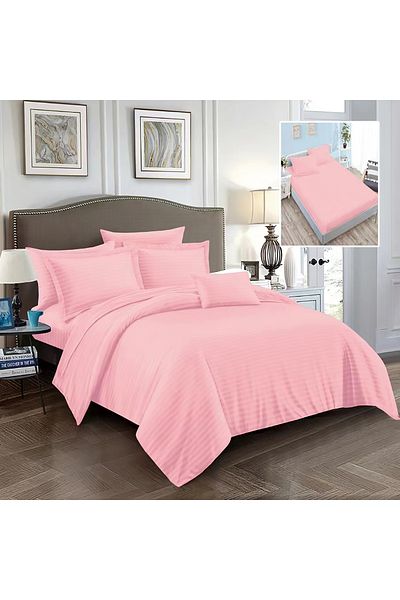 Pucioasa Damask-Polycotton Bed Linen 6 Pieces With Cover (6Dph10)