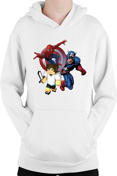 OEM Hanorac copii Captain America Spiderman Minecraft Super Hero Save