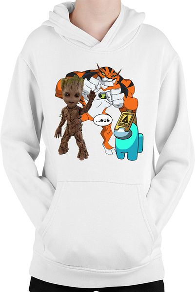 OEM Hanorac copii Baby Groot Ben 10 Huge Cat Among Us Sus