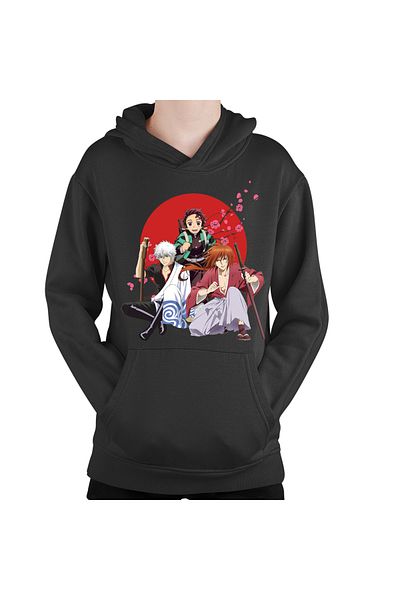 OEM Hanorac copii Rurouni Kenshin Samurai Sakura Trio Harakiri