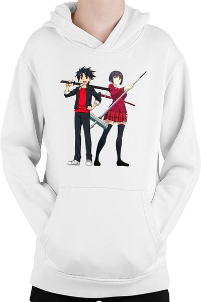 OEM UQ Holder Touta Orte Kataka Fighters School Uniform Slice of Life Kids Hoodie