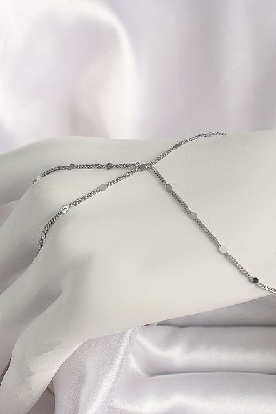 CONAHOME Brass Silver Color Women's Shahmeran with Sequin Detail - Tj-Sn618