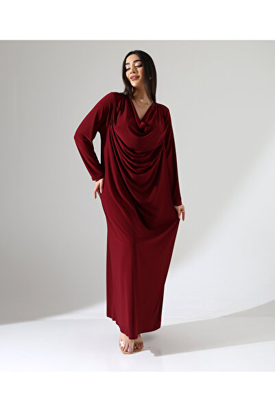 Fi'l Arz Fashion Degaje Collar Long Evening Dress