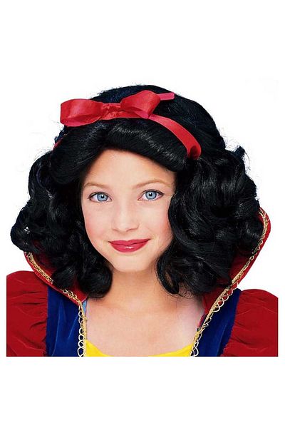 CONAHOME Snow White Wig with Red Bow