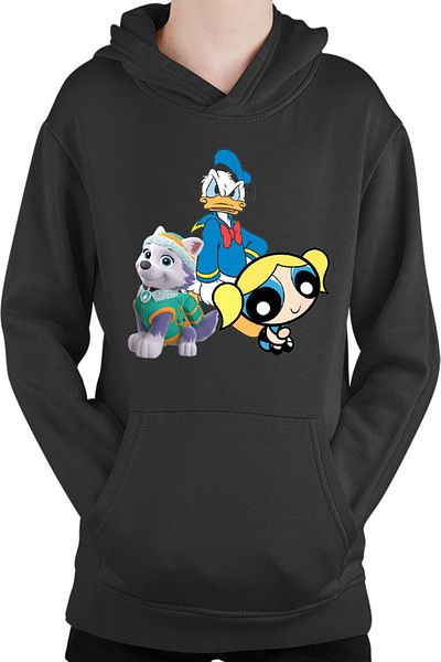 OEM Hanorac copii Donald Duck Powerpuff Girls Bubble Paw Power Husky Dog
