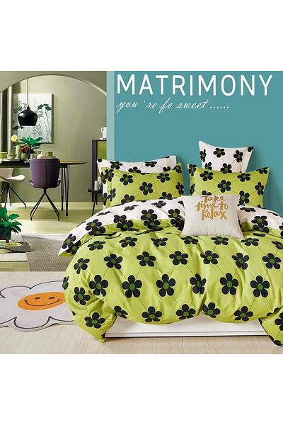 Pucioasa Printed Percale Bed Linen (Prc22) - One Person