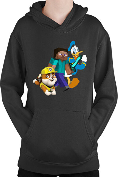 OEM Hanorac copii Minecraft Paw Power Donalt Duck Steve Gameplay