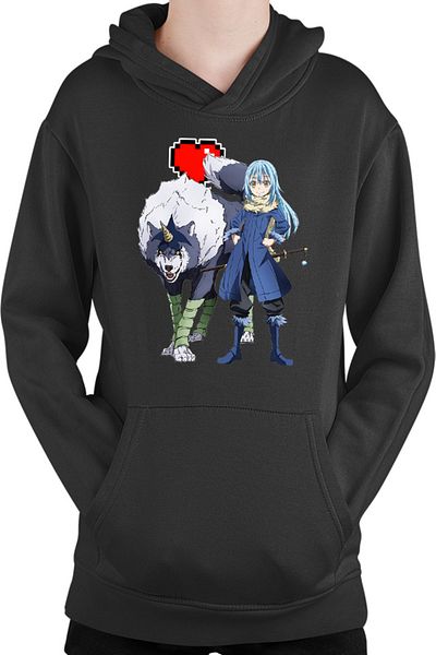 OEM TenSura Slime Isekai Rinmuru Ranga Minecraft Heart Kids Hoodie