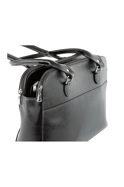 Magazinul de genti Geanta de dama, din piele naturala, model 263, Negru