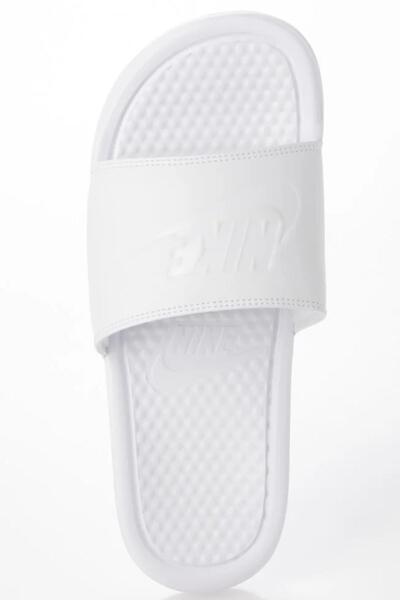 Nike Benassi Just Do It White Women's Slippers