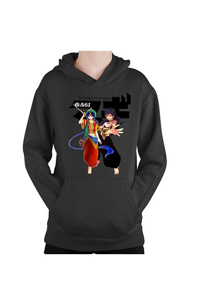 OEM Children's hoodie Magi The Labyrinth of Magic Alladin Judar Fight Pose Logo