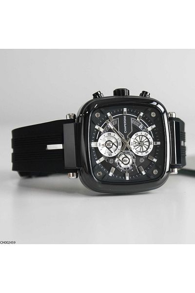 Chaperone Ch002459 Men's Wrist Watch with Silicone Band