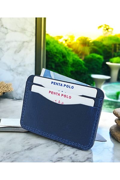 CRONDER Genuine Leather - Handmade Men's Wallet Card Holder - Minimal Design