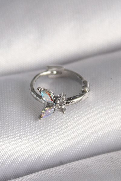CONAHOME 316L Steel Silver Color Zircon Stone Butterfly Model Tragus Piercing - Tj-Pr1327