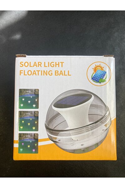 borayris Solar Havuz Topu BEYAZ Led Ambiyans Aydinlatma Su Geçirmez