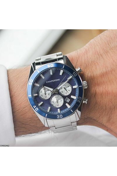 Chaperone Ch002462 Men's Wrist Watch with Steel Band