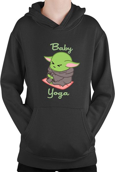 OEM Baby Yoda Children's Sweatshirt Morning Stress Meditation