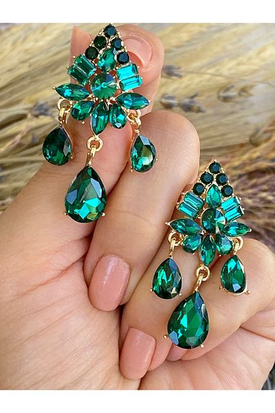 Lucios Evening Dress Drop Stone Nail Earring