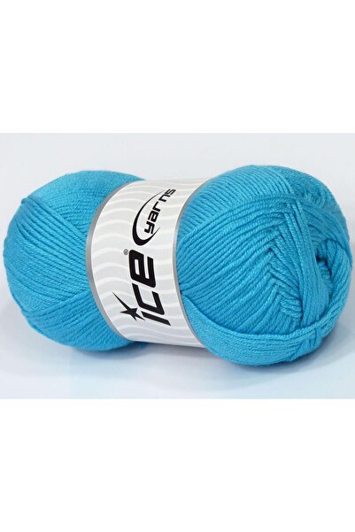 Ice yarns (4 قطع 100 جرام) عبوة من 4 قطع من ANTIPILLING BABY باللون الفيروزي ...