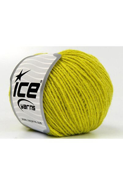 Ice yarns 8x50 جرام. خيوط بامبينو ميرينو أكريليك، صوف ميرينو أخضر نيون، للشتا...